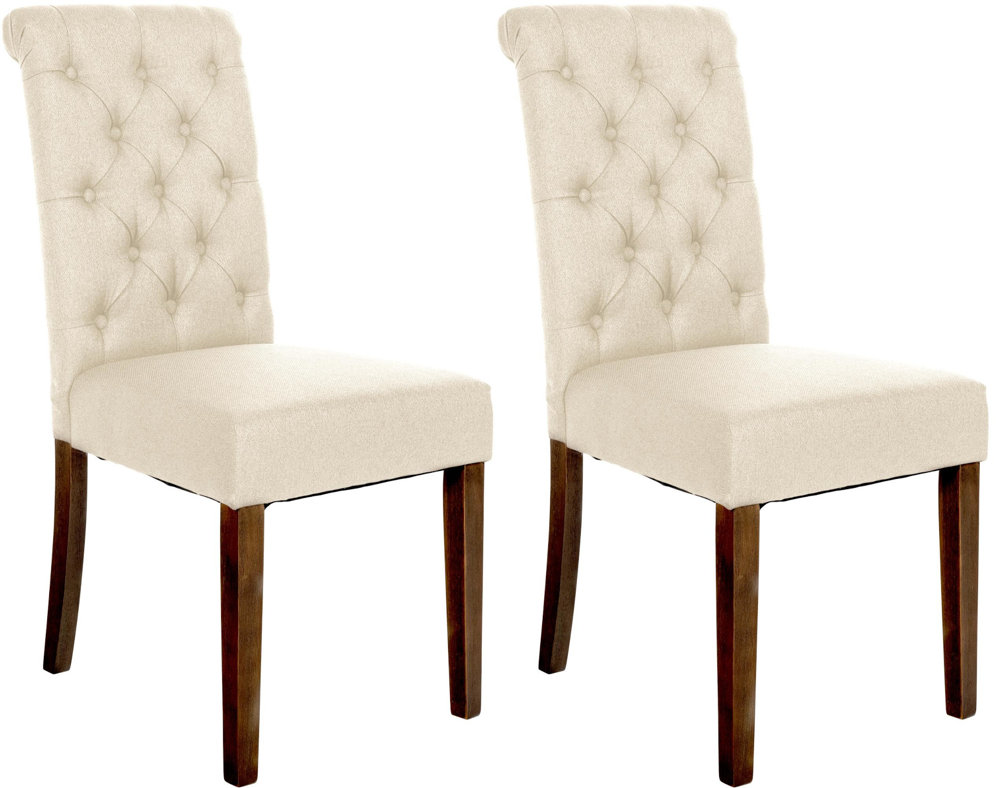 2er Set Esszimmerstühle Lisburn Stoff