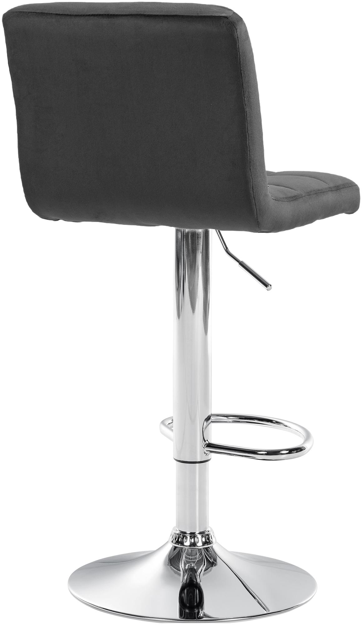 Barhocker Peru Samt chrom