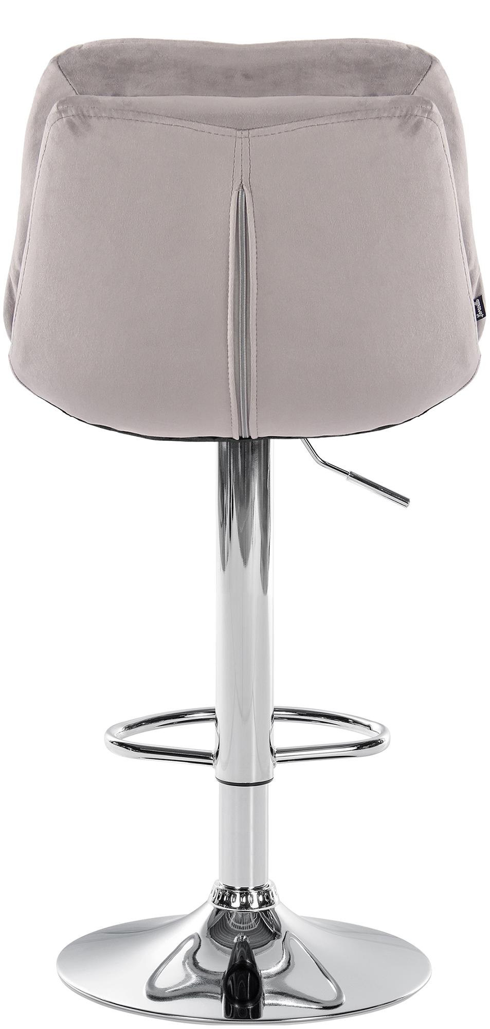 Barhocker Laurel Samt chrom