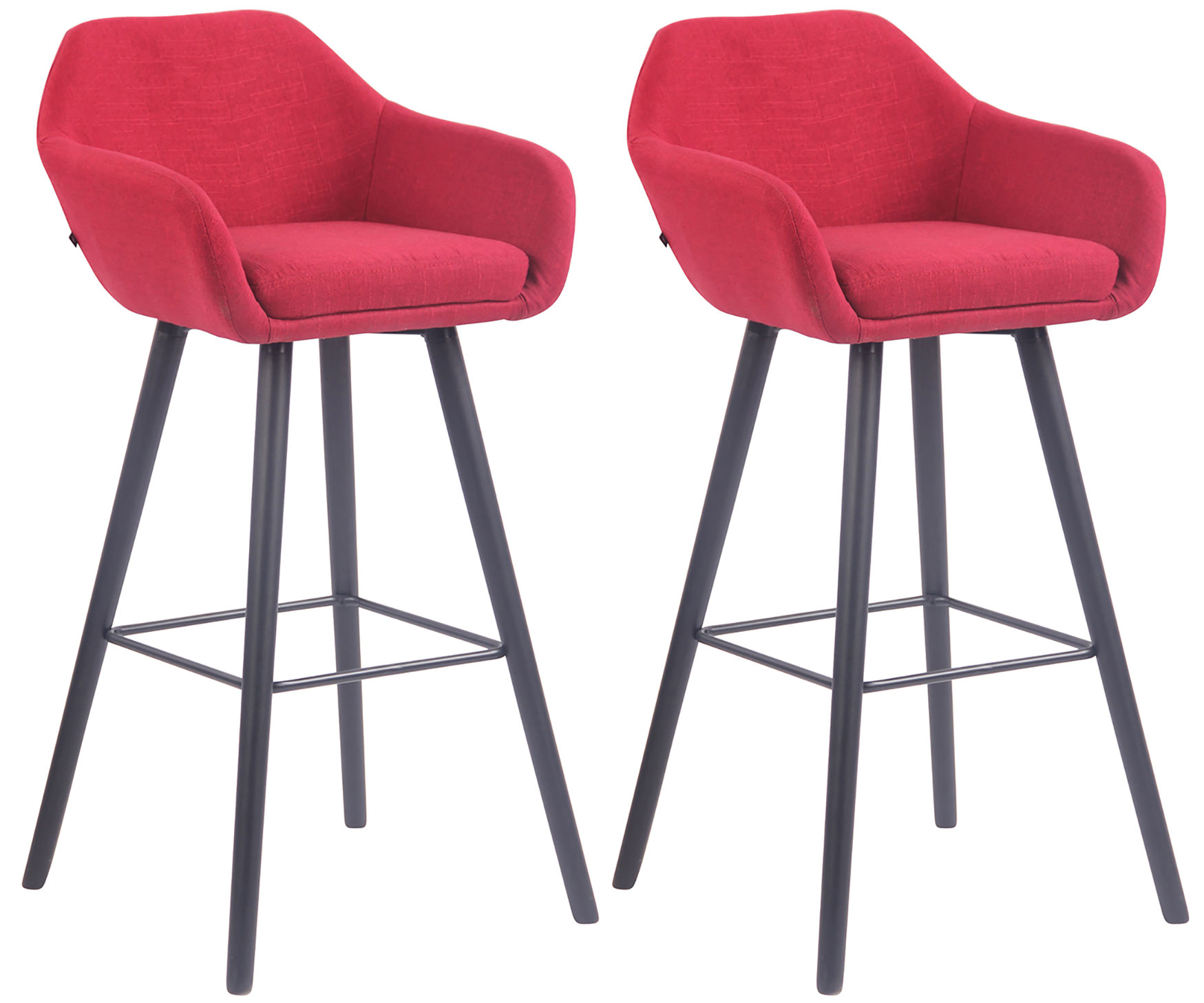 2er Set Barhocker Adelaide schwarz
