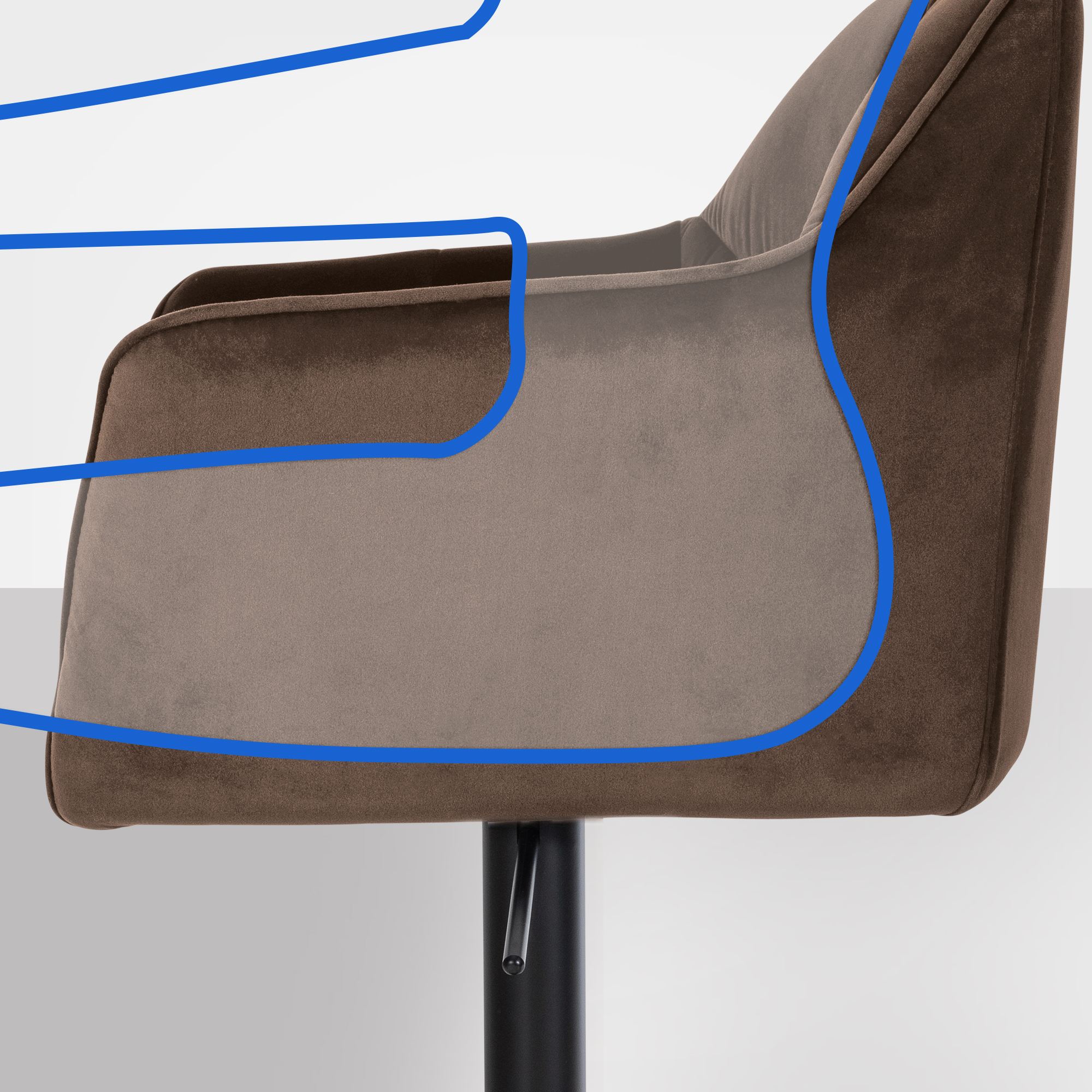 Barhocker Damaso B Samt