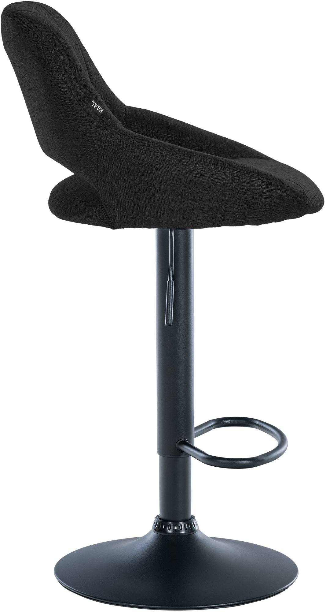Barhocker Milet Stoff schwarz