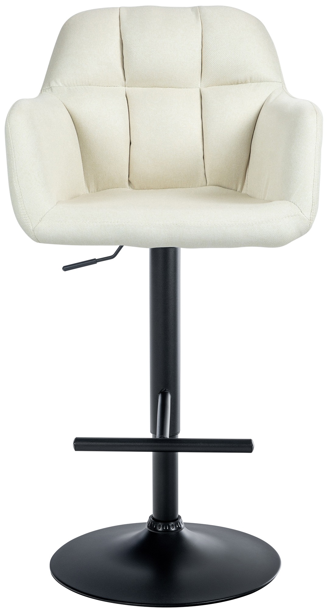 Barhocker Natoma Stoff schwarz