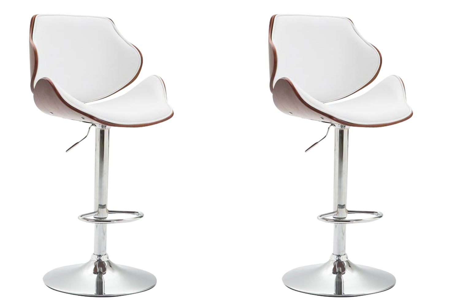 2er Set Barhocker Belem Kunstleder coffee