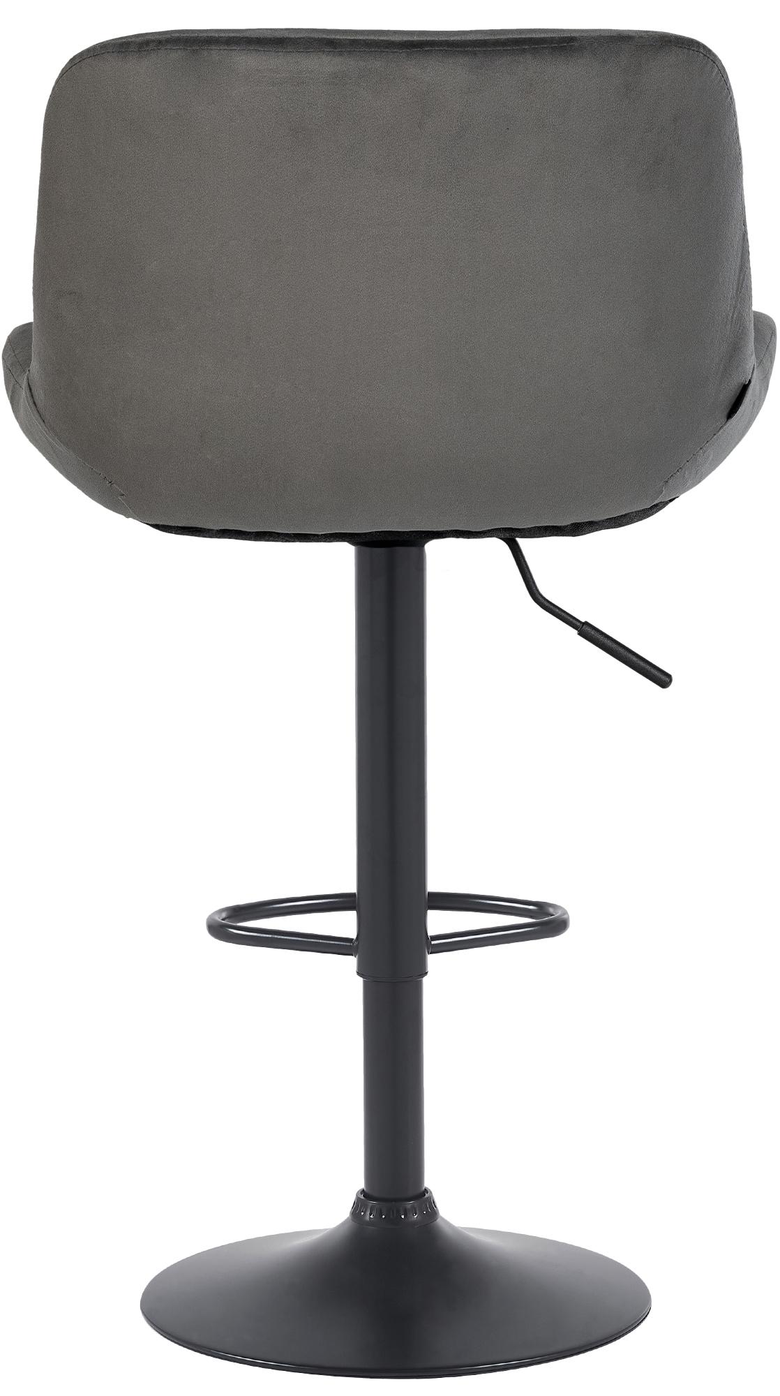 Barhocker Solon Schwarz Samt