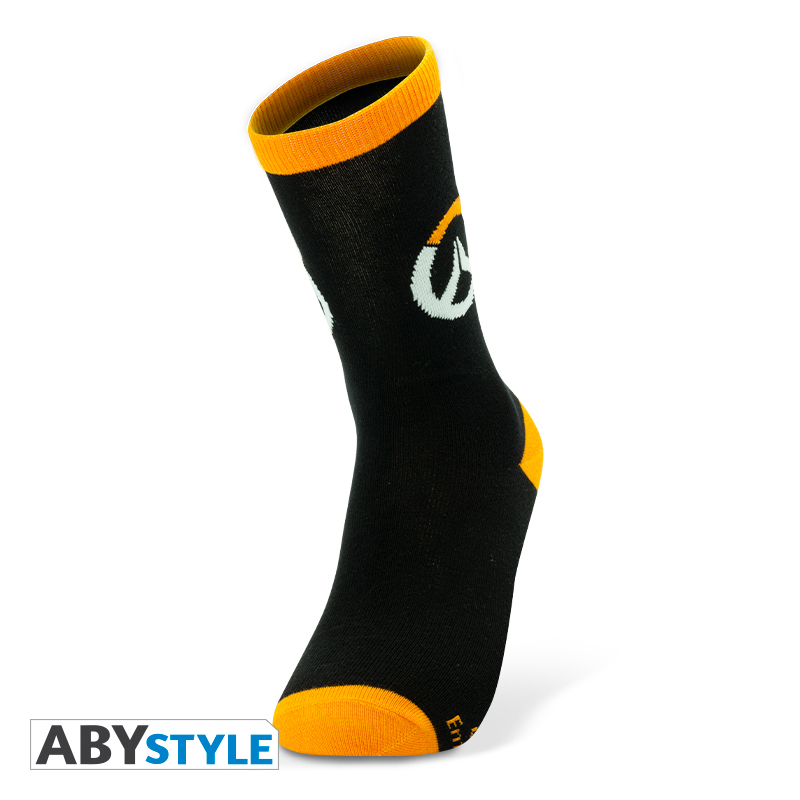 Abysse Abystyle OVERWATCH - Socks - Black & Orange - Logo*