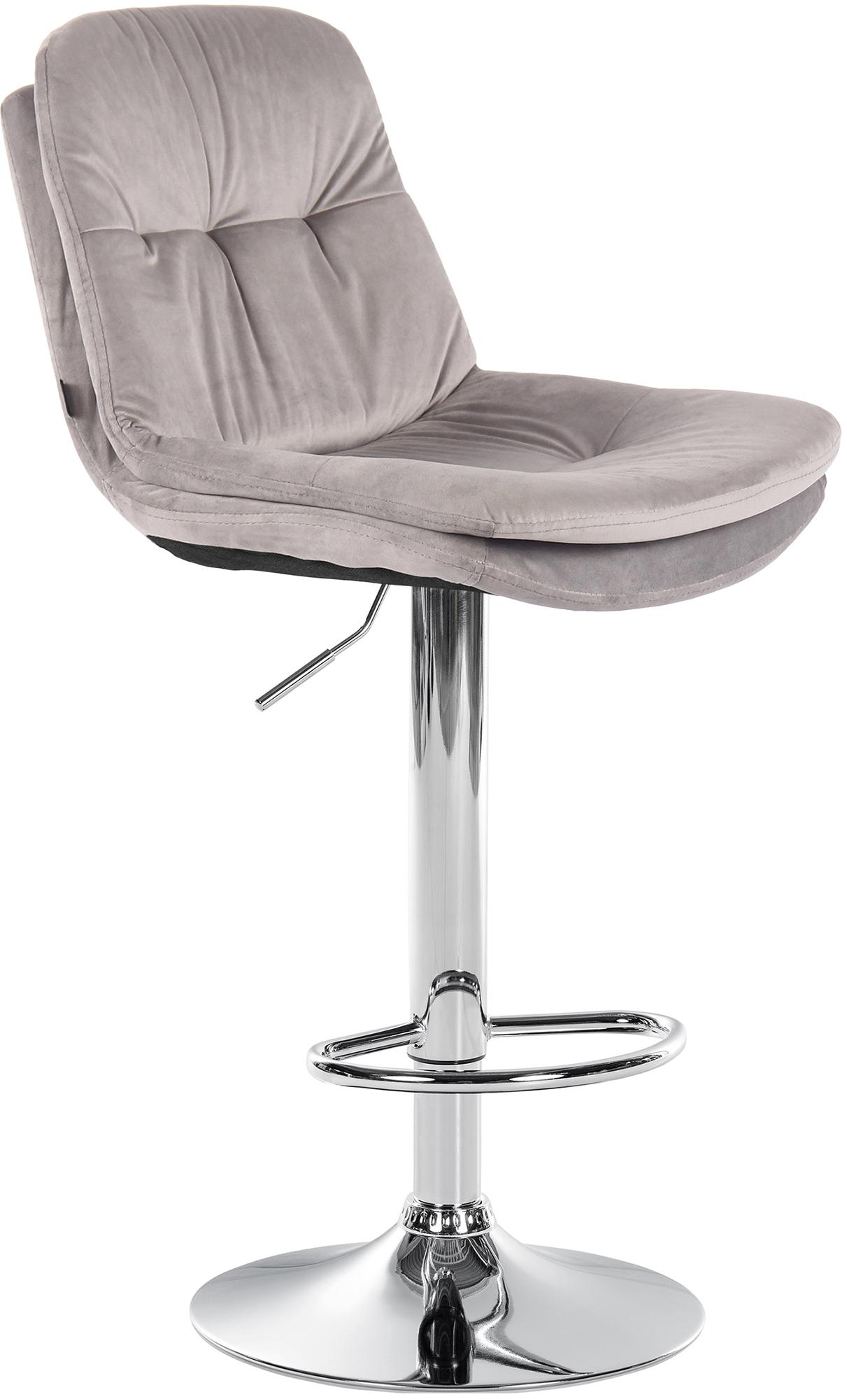 Barhocker Laurel Samt chrom