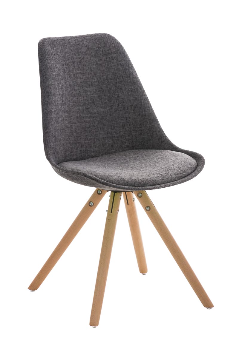 Stuhl Pegleg Stoff Rund natura