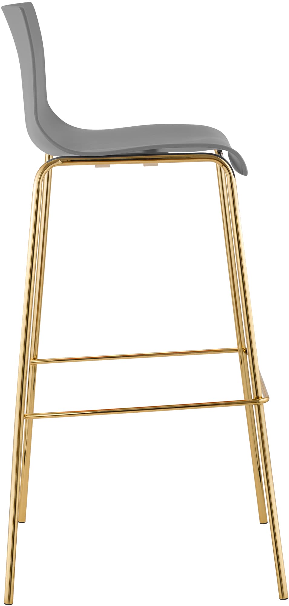 Barhocker Hoover Kunststoff 4-Fuß Gold