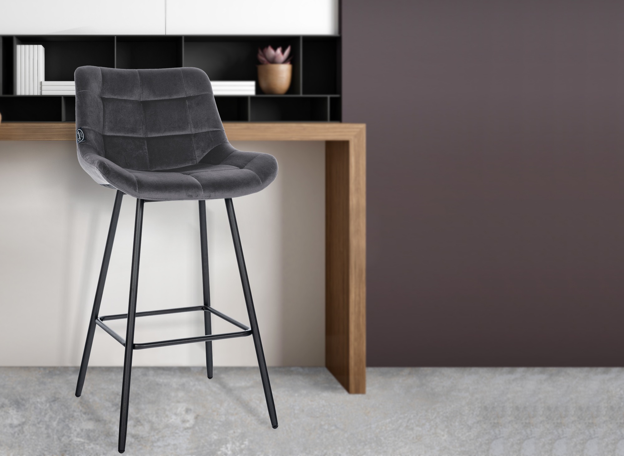 Barhocker Weston Samt