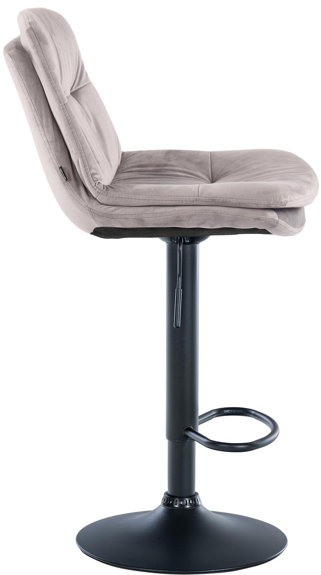 Barhocker Laurel Samt schwarz