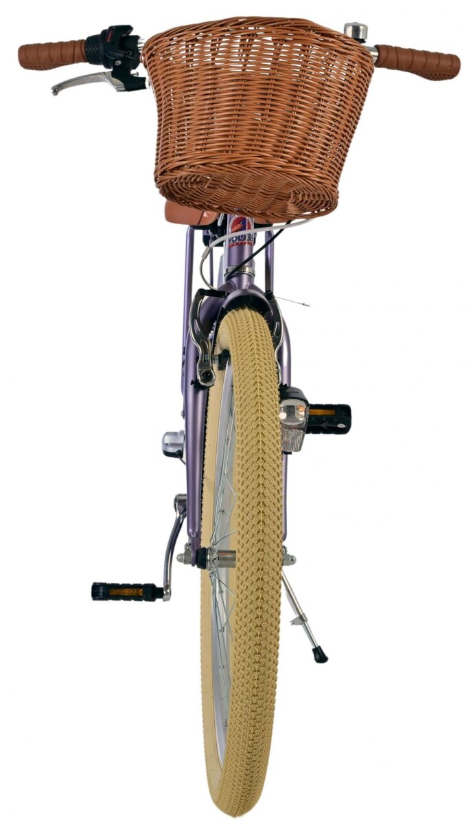 Volare Blossom Kinderfahrrad für Mädchen - 24 Zoll in Lila mit 3 Gängen