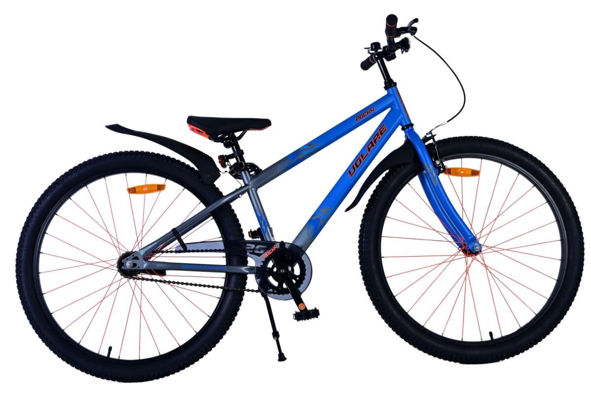Volare Rocky Kinderfahrrad für Jungen - 26 Zoll in Blau für sicheres Fahren