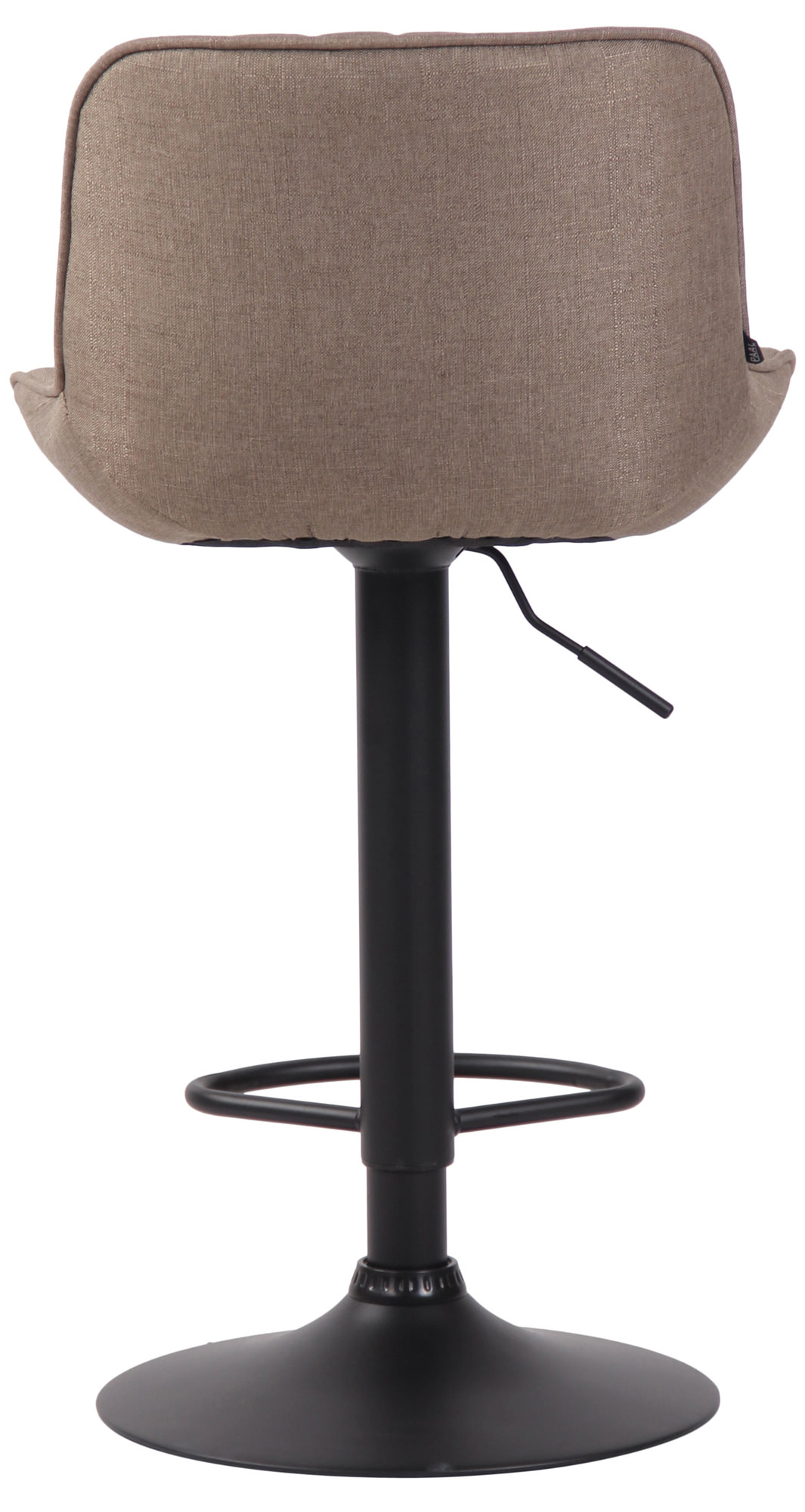 Barhocker Lentini Stoff schwarz