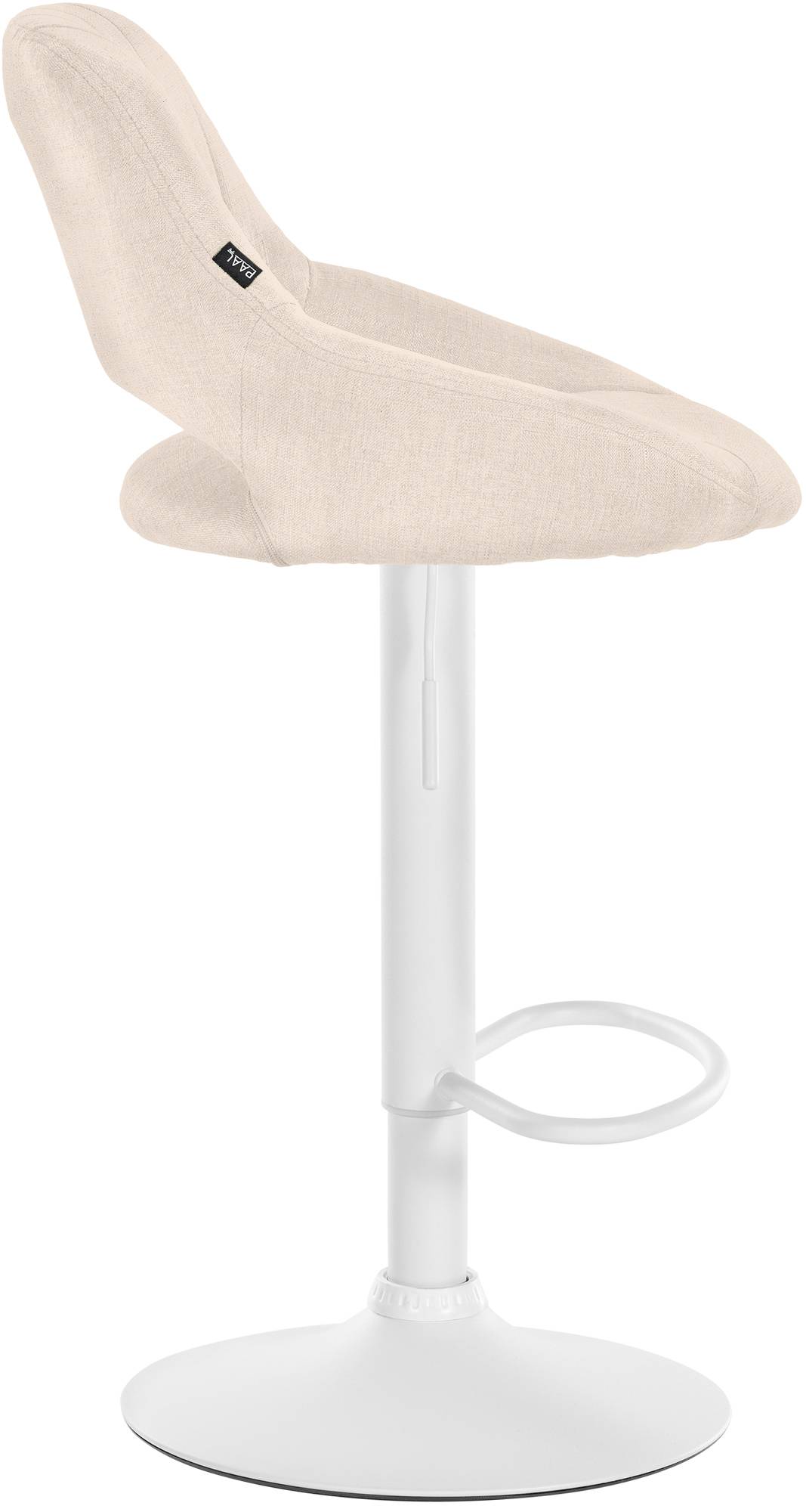 Barhocker Milet Stoff weiß