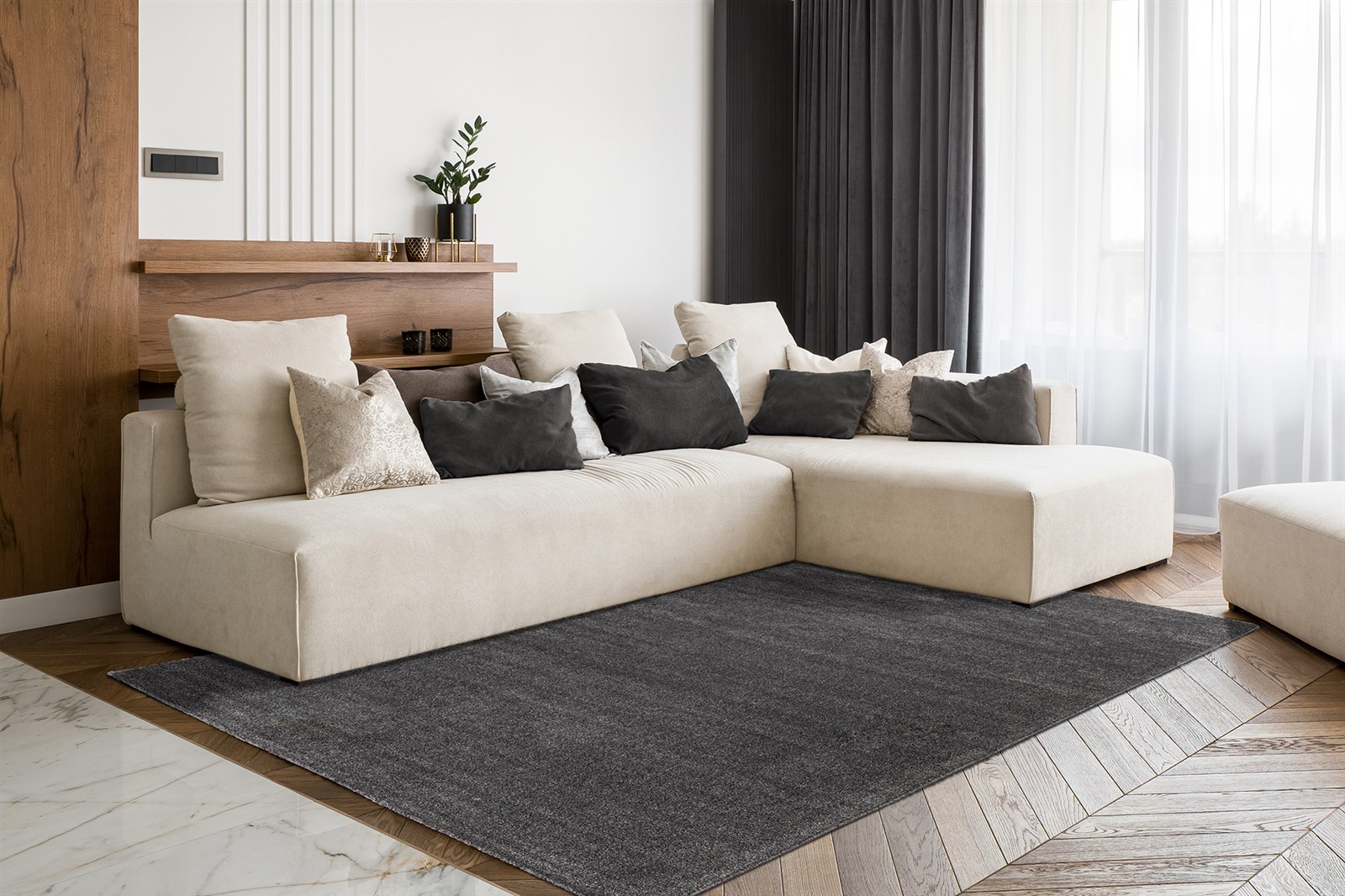 Teppich Nila 125 Anthrazit 160cm x 230cm