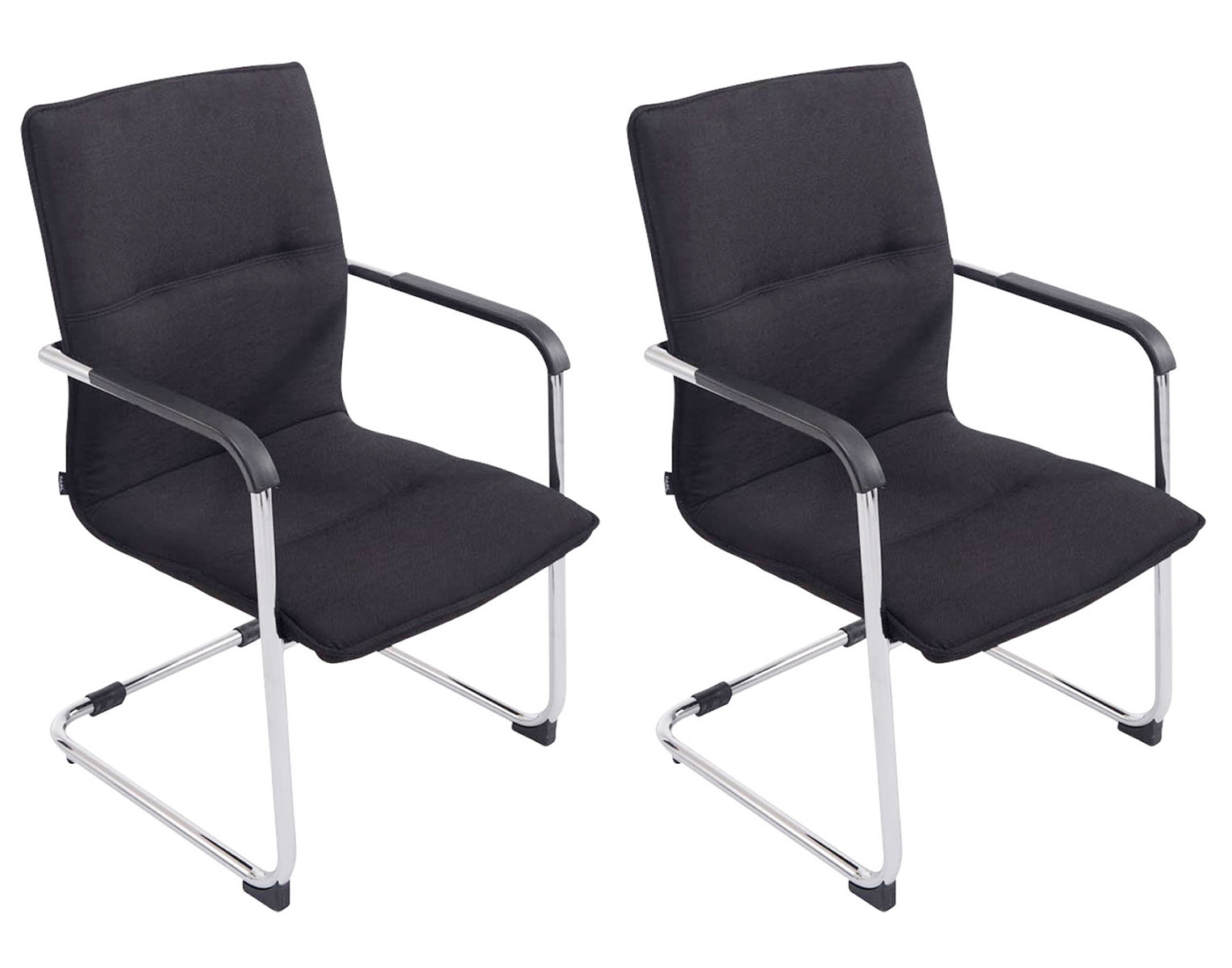 2er Set Besucherstuhl Seattle Stoff