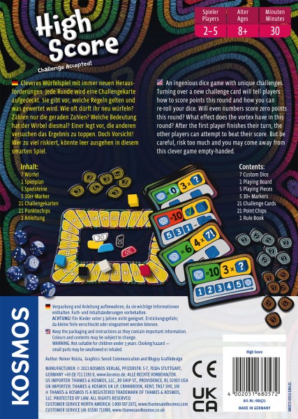 Kosmos Kartenspiele Kosmos 680572 - High Score Challenge Accepted!