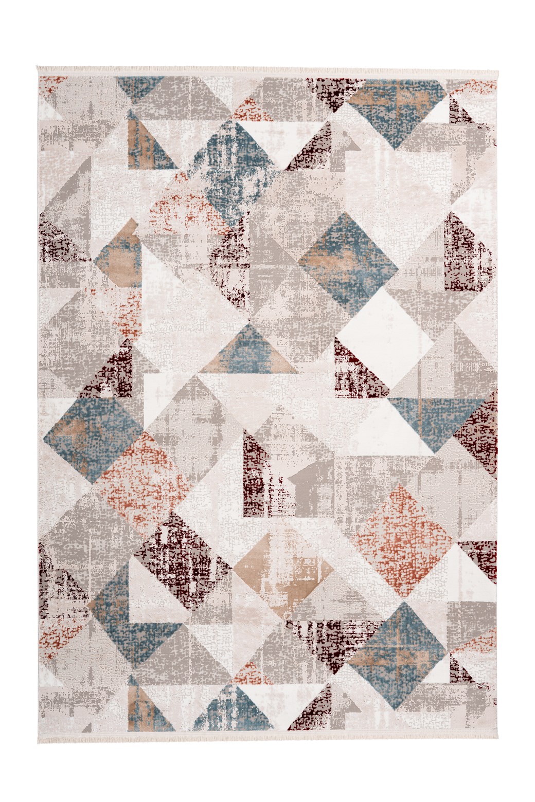 Teppich Akropolis 225 Grau / Lachsrosa 120cm x 180cm