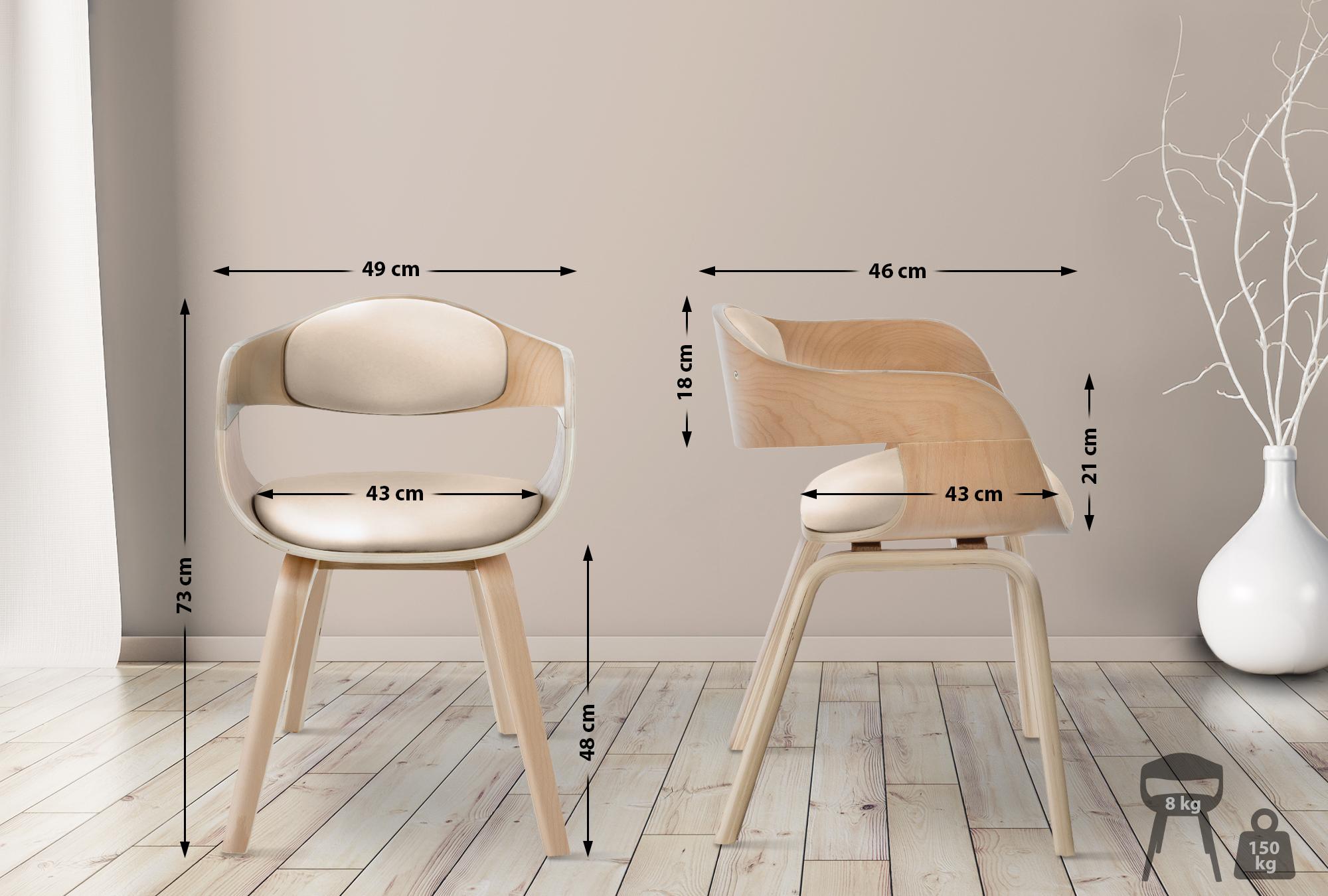 2er Set Stühle Kingston Kunstleder