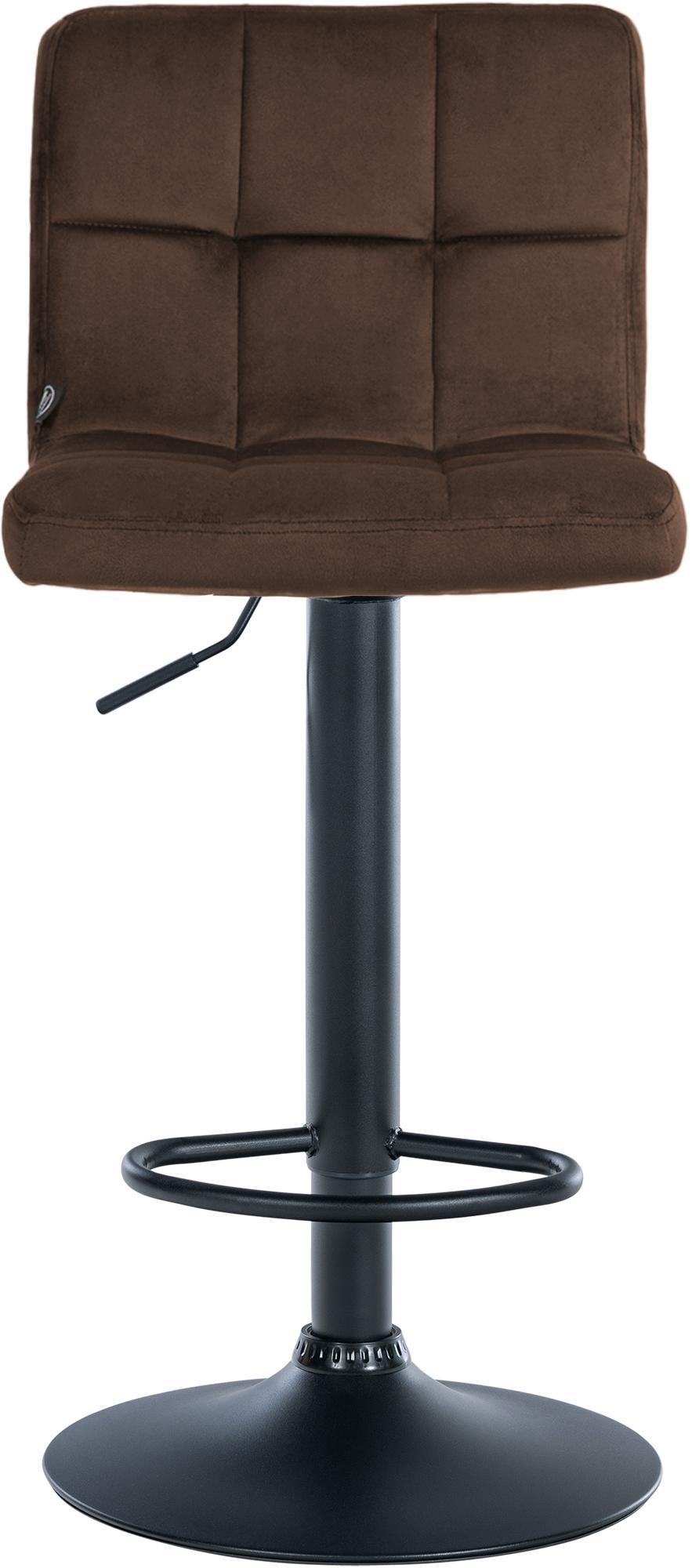 Barhocker Peru Samt schwarz
