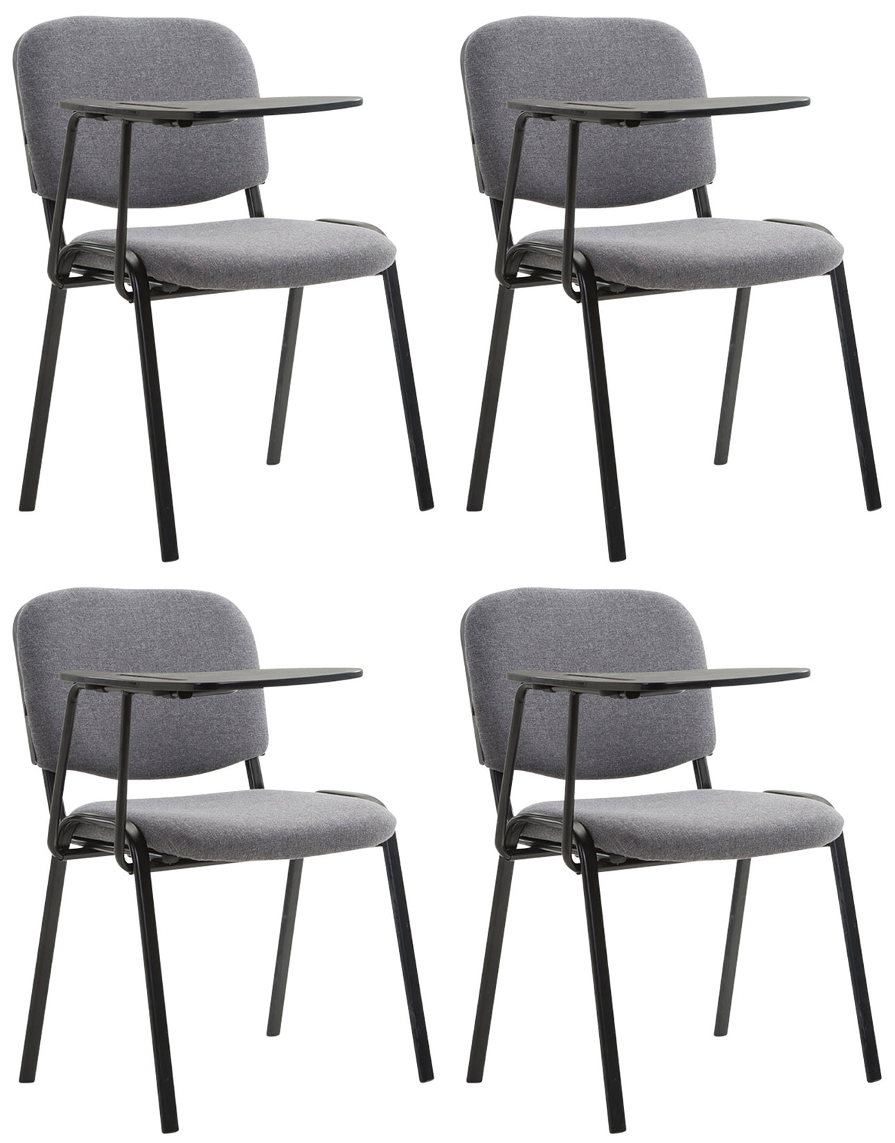 4er Set Stühle Ken mit Klapptisch Stoff