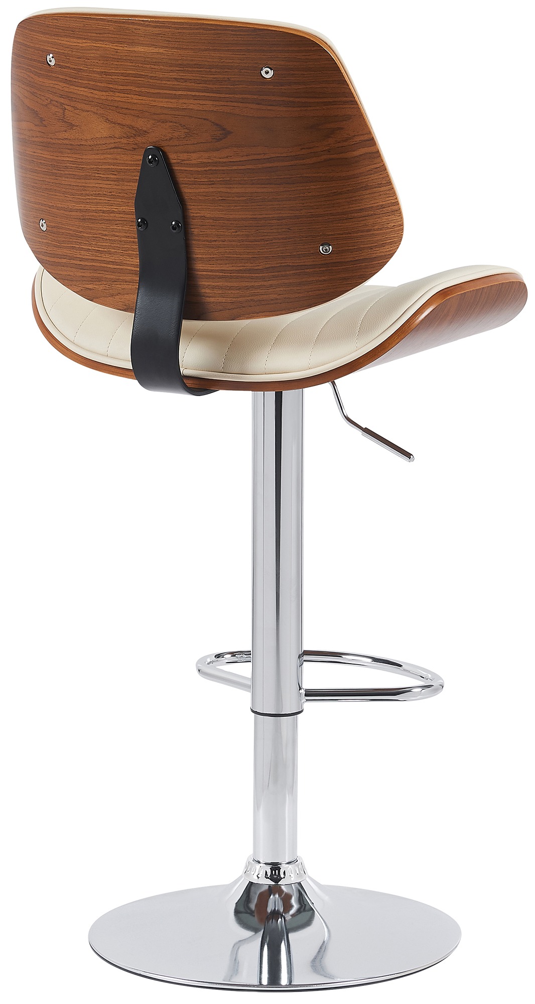 2er Set Barhocker Clawson Kunstleder chrom