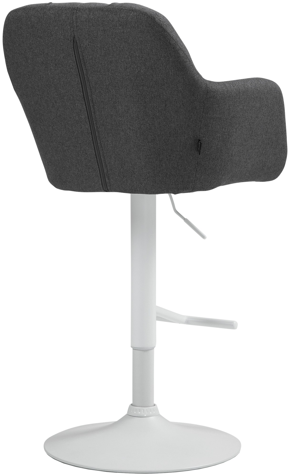 Barhocker Natoma Stoff weiß