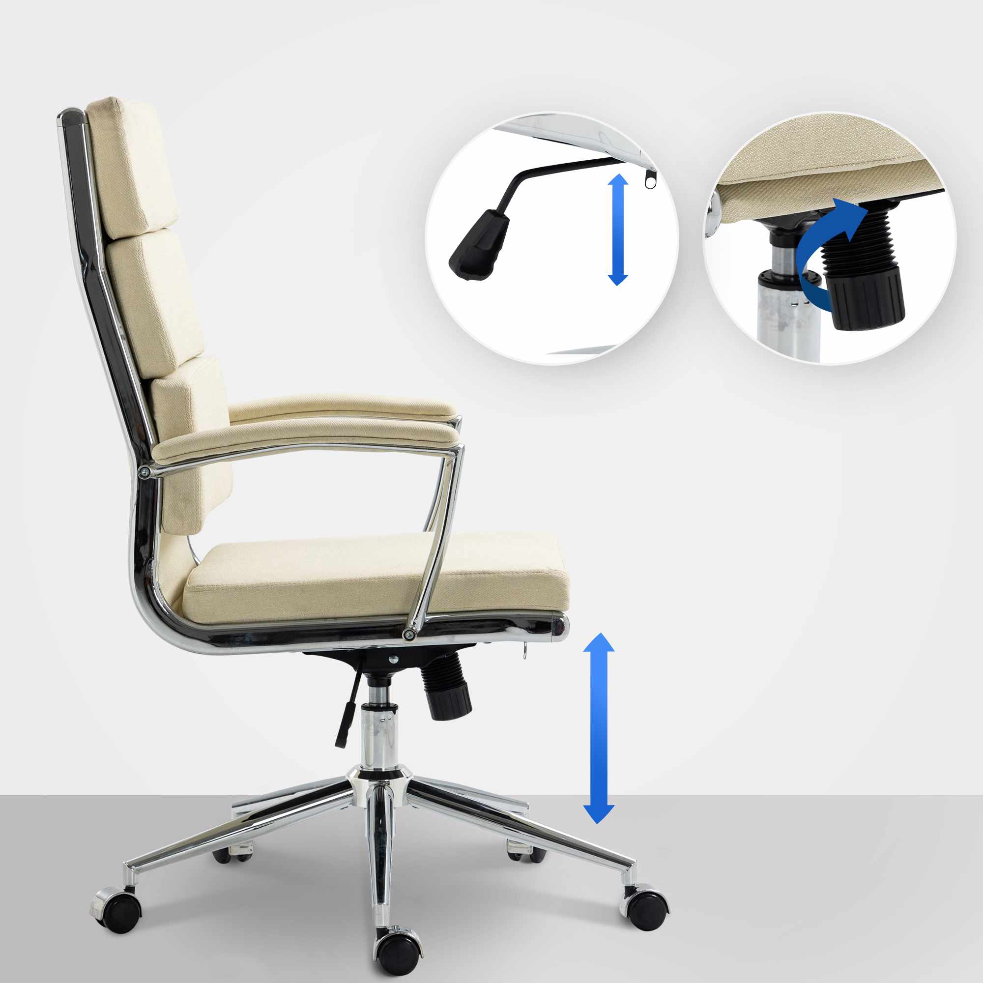 Bürostuhl Cleveland Stoff