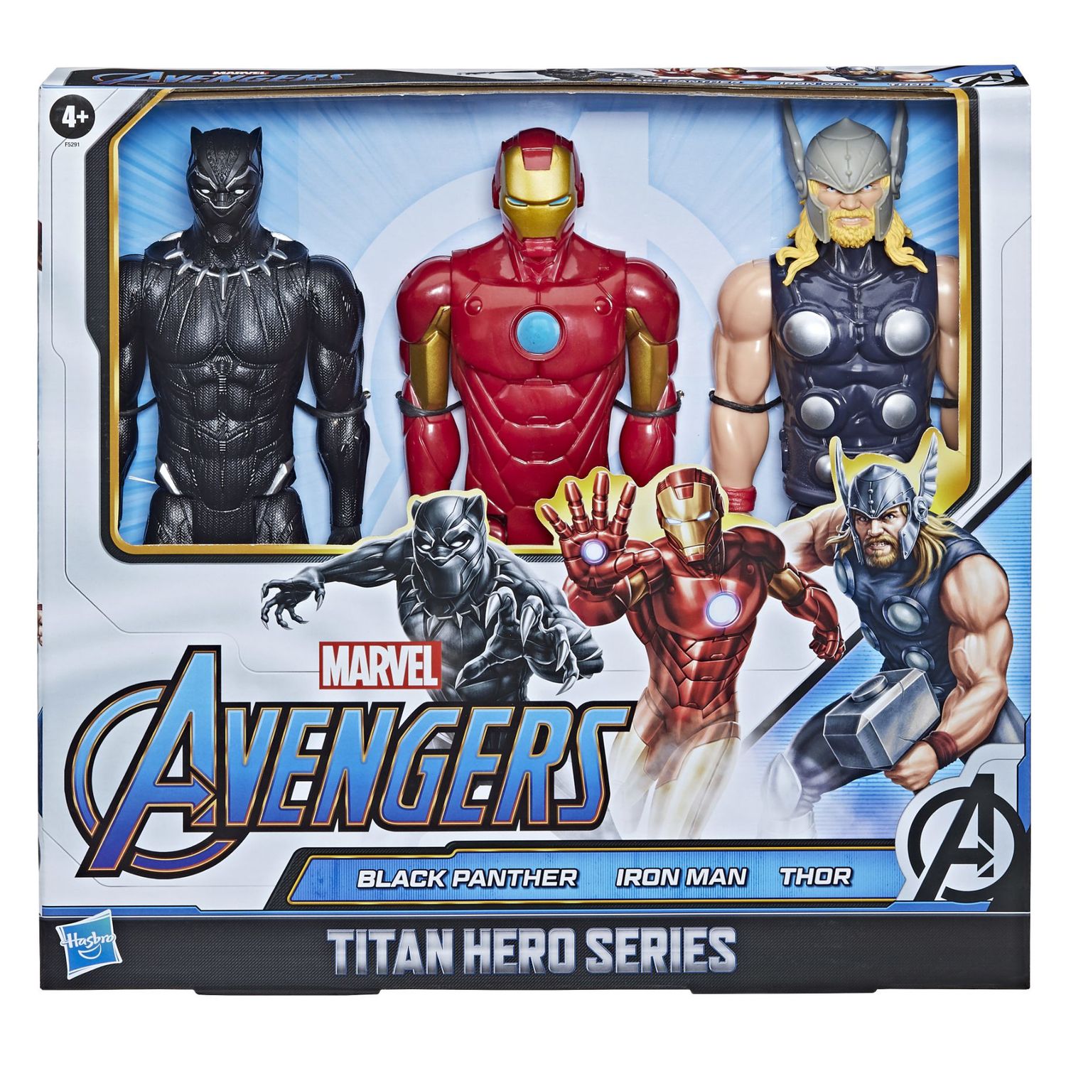 HASBRO Sammel- & Spielfiguren Hasbro F5291 - Marvel Avengers - Titan Heroes Actionsfiguren - Set