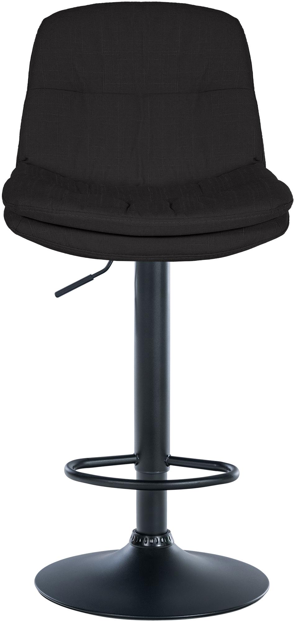Barhocker Laurel Stoff schwarz