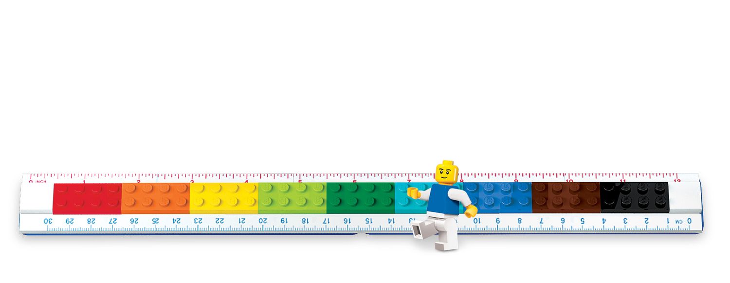 Joy Toy Schreibwaren LEGO® Lineal zum Selberbauen mit Legofigur