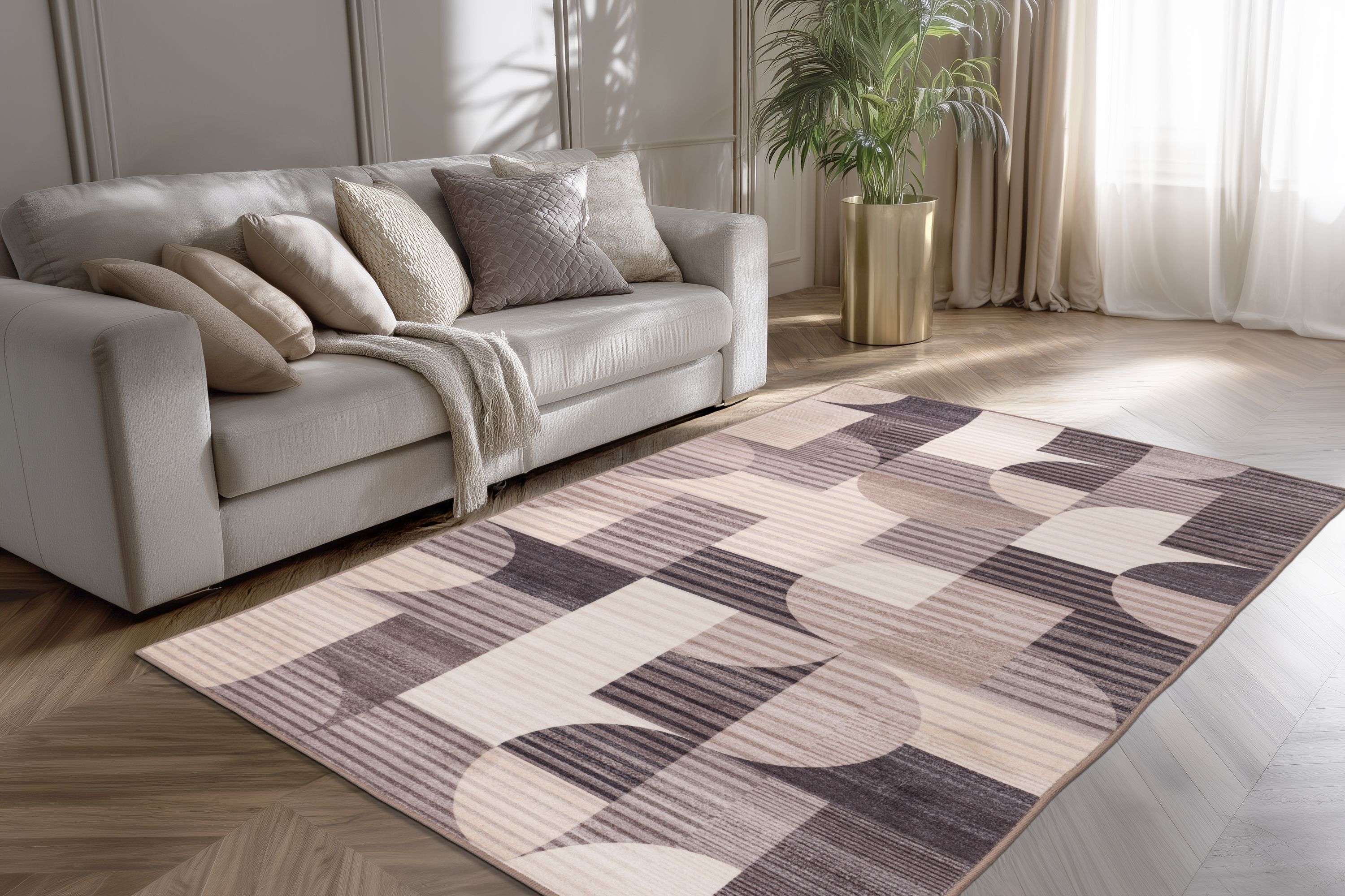 Teppich Bluster 425 Taupe 200 x 290 cm