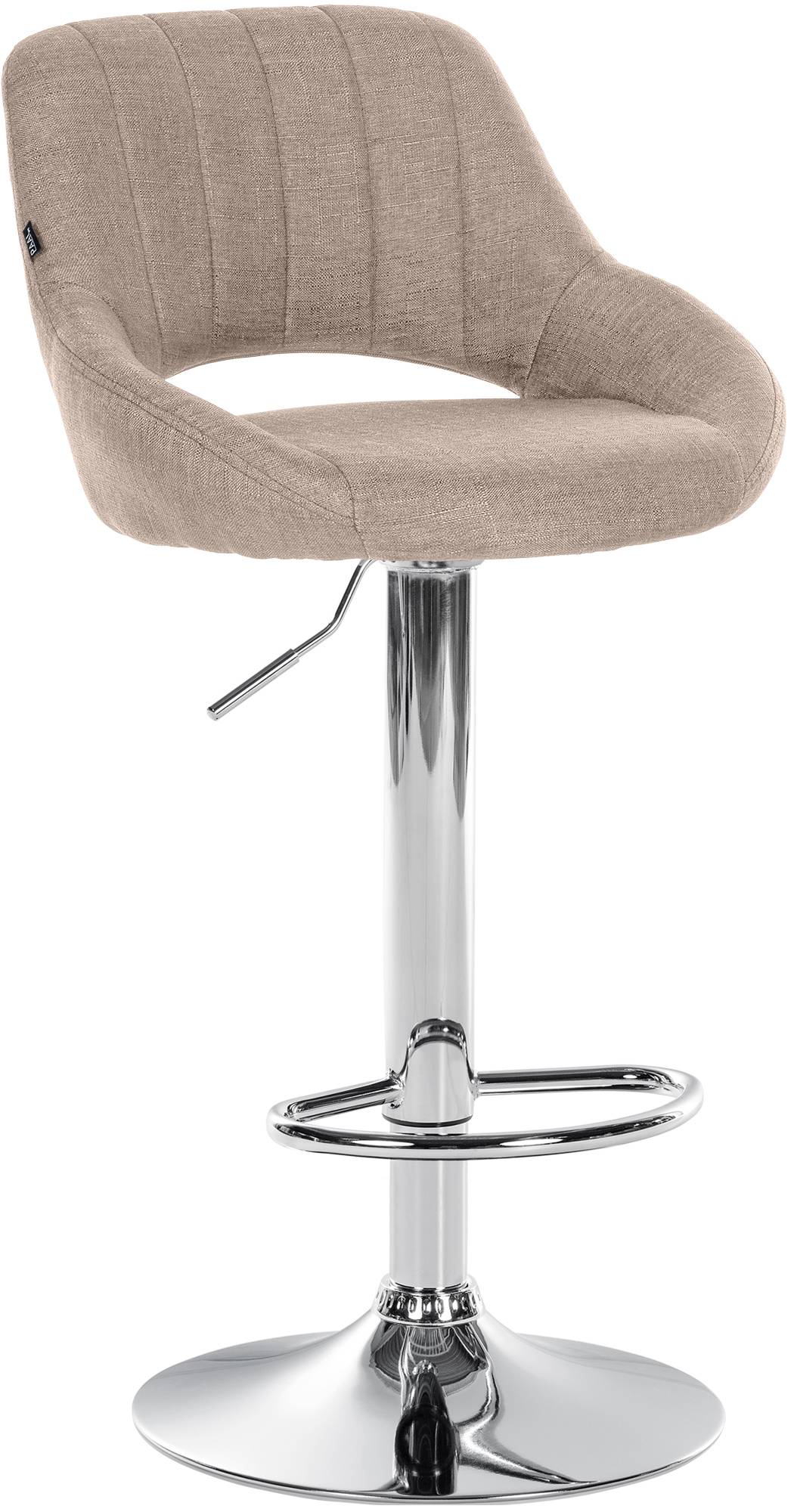 Barhocker Milet Stoff chrom