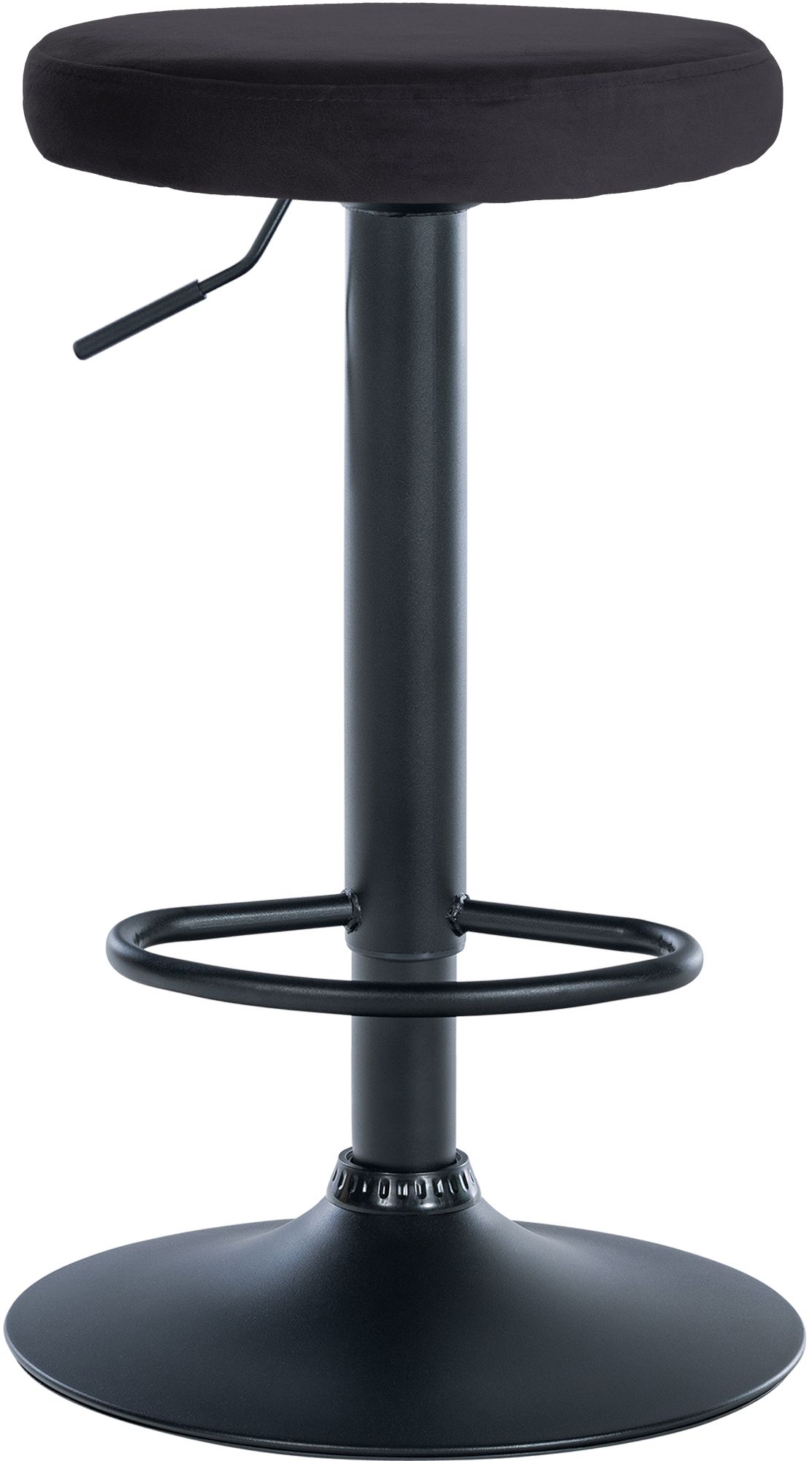 2er Set Barhocker Ponte Samt schwarz