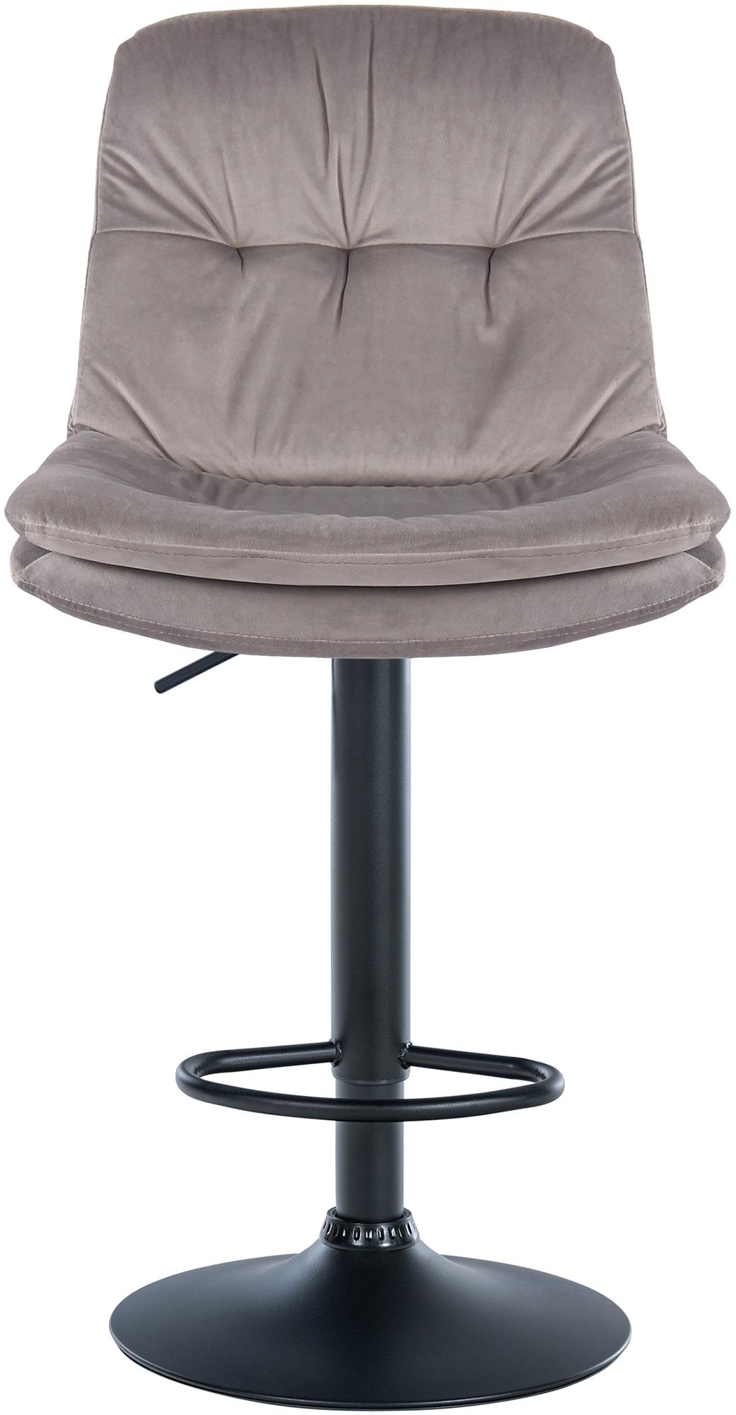 Barhocker Laurel Samt schwarz