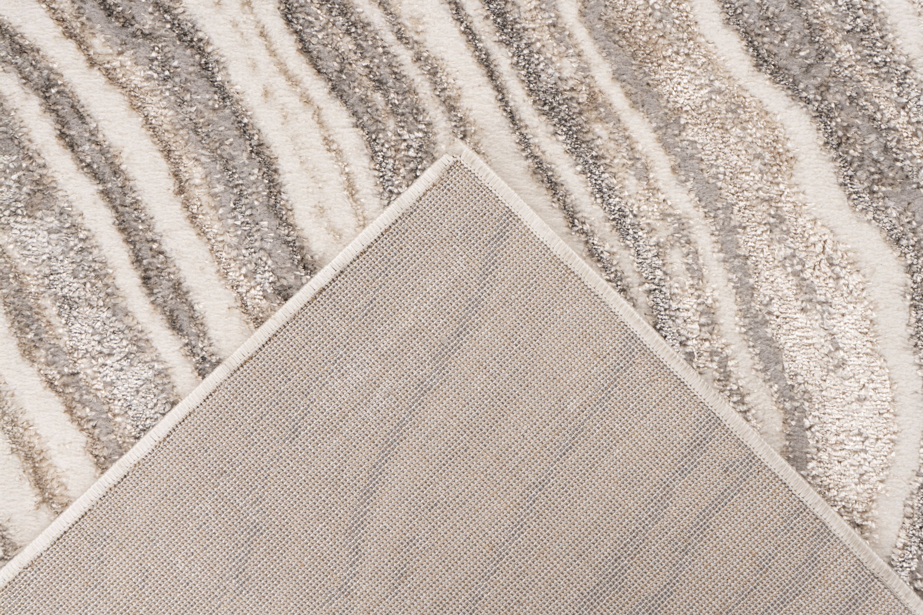 Teppich Chalk 225 Silber / Beige 120 x 170 cm