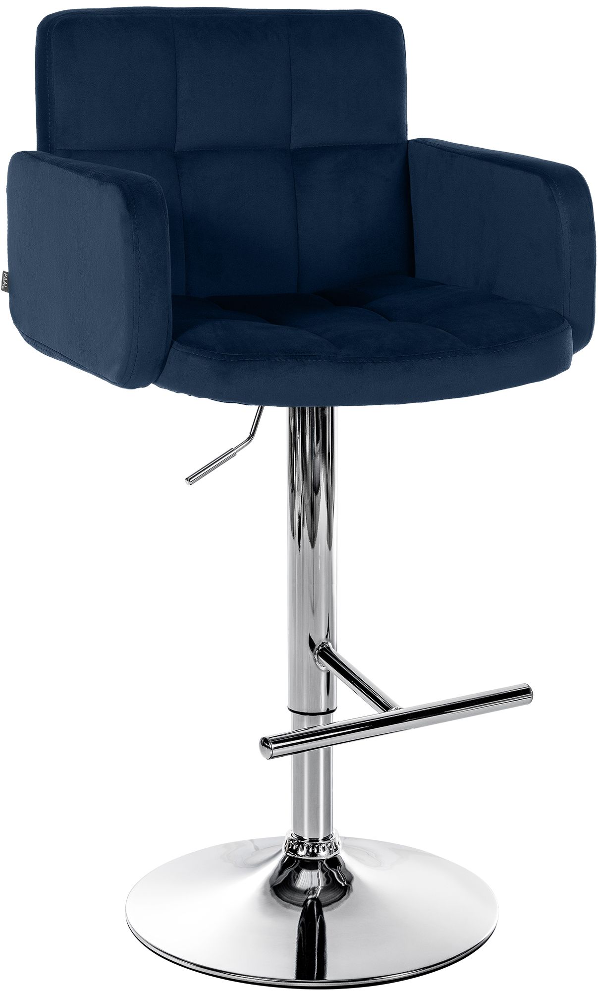 Barhocker Los Angeles Samt chrom