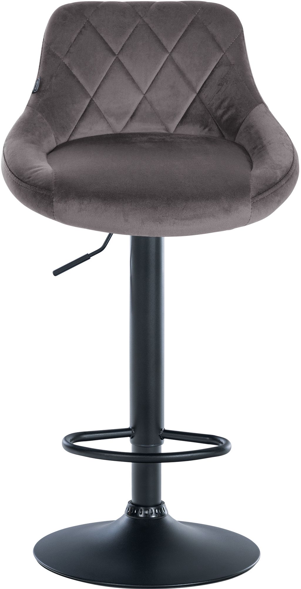 2er Set Barhocker Lazio Samt schwarz