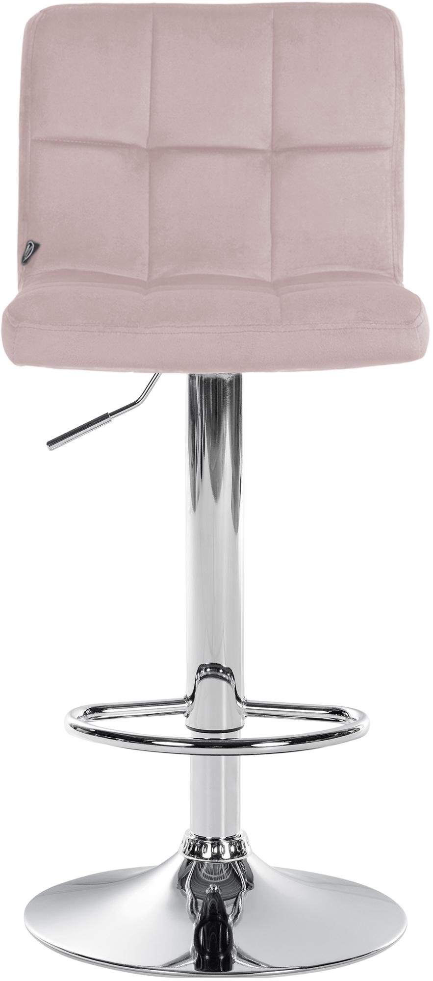 Barhocker Peru Samt chrom