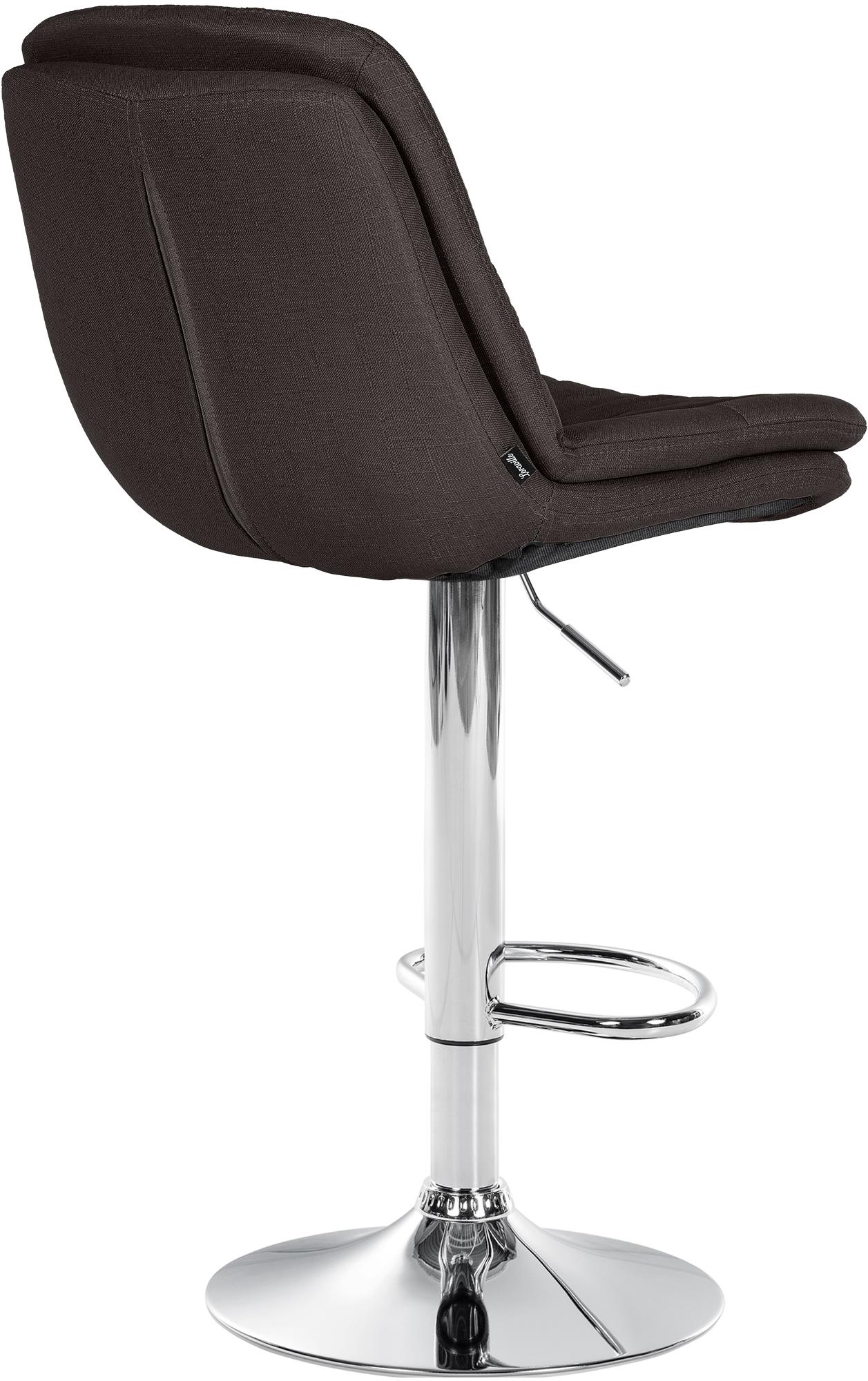 Barhocker Laurel Stoff chrom