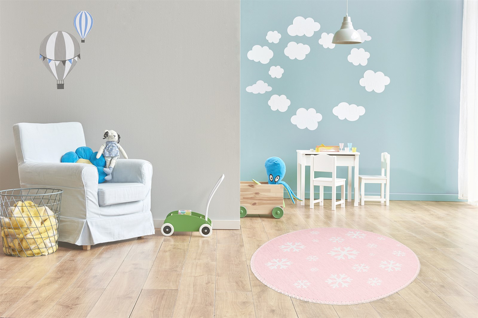 Teppich Bambini 425 Rosa Ø 160cm RUND