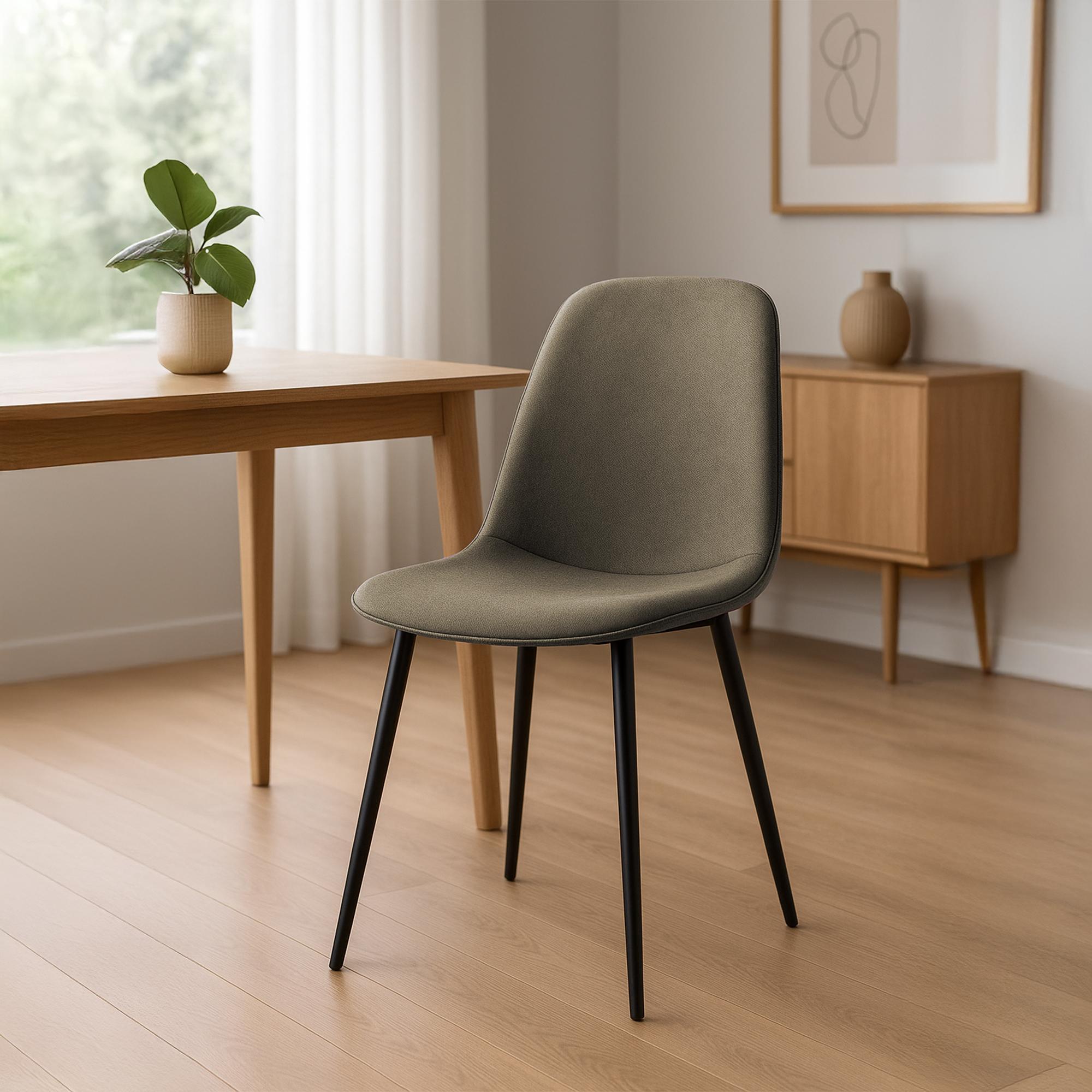 2er Set Esszimmerstuhl Maryam Stoff