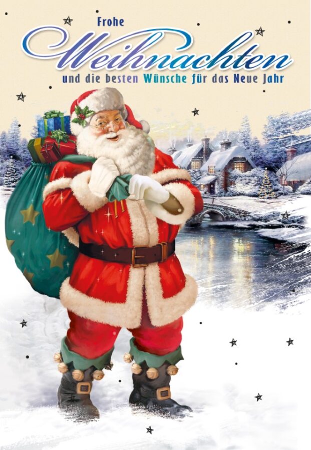 Taunus-Verlag Saisonartikel Weihnachtskarten - 100 Stück - 6 Motive