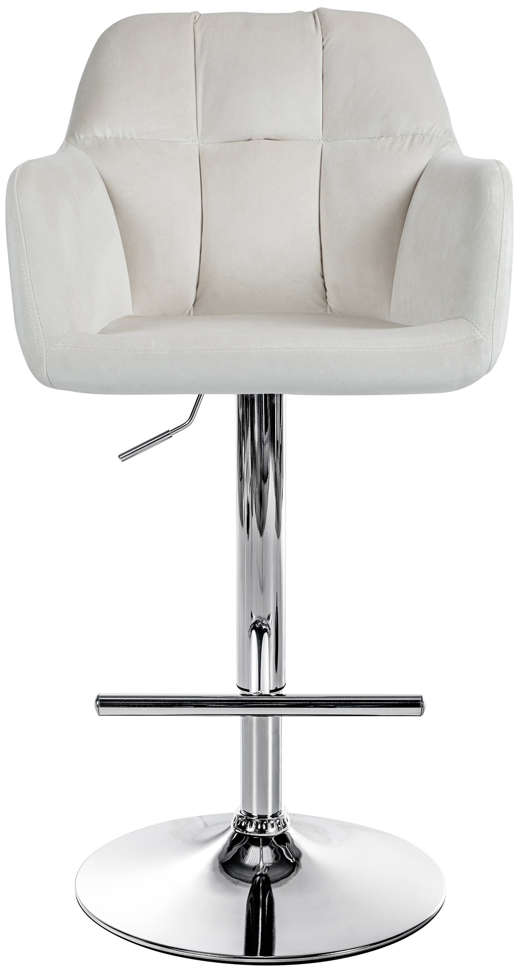Barhocker Natoma Samt chrom