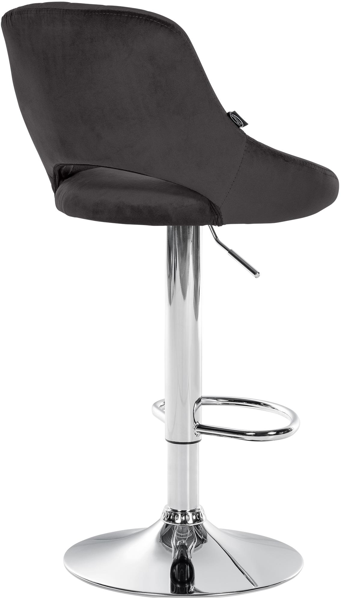 Barhocker Milet Samt chrom