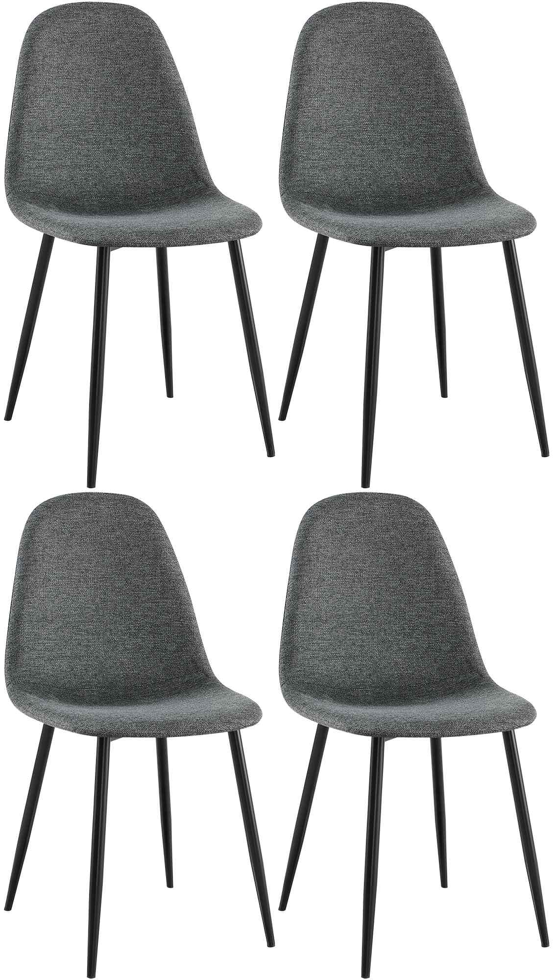 4er Set Esszimmerstühle Napier Stoff