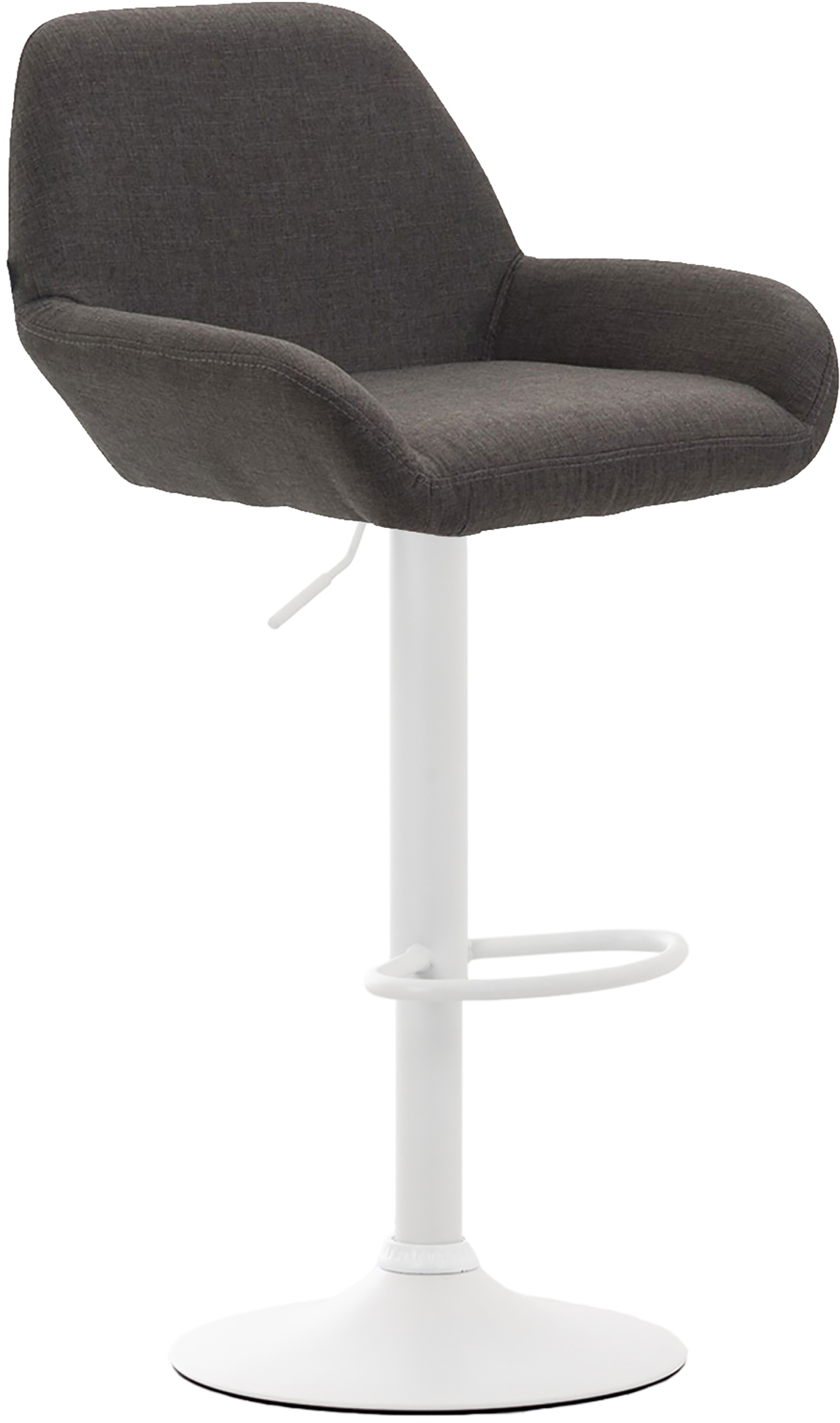 Barhocker Braga Stoff weiß