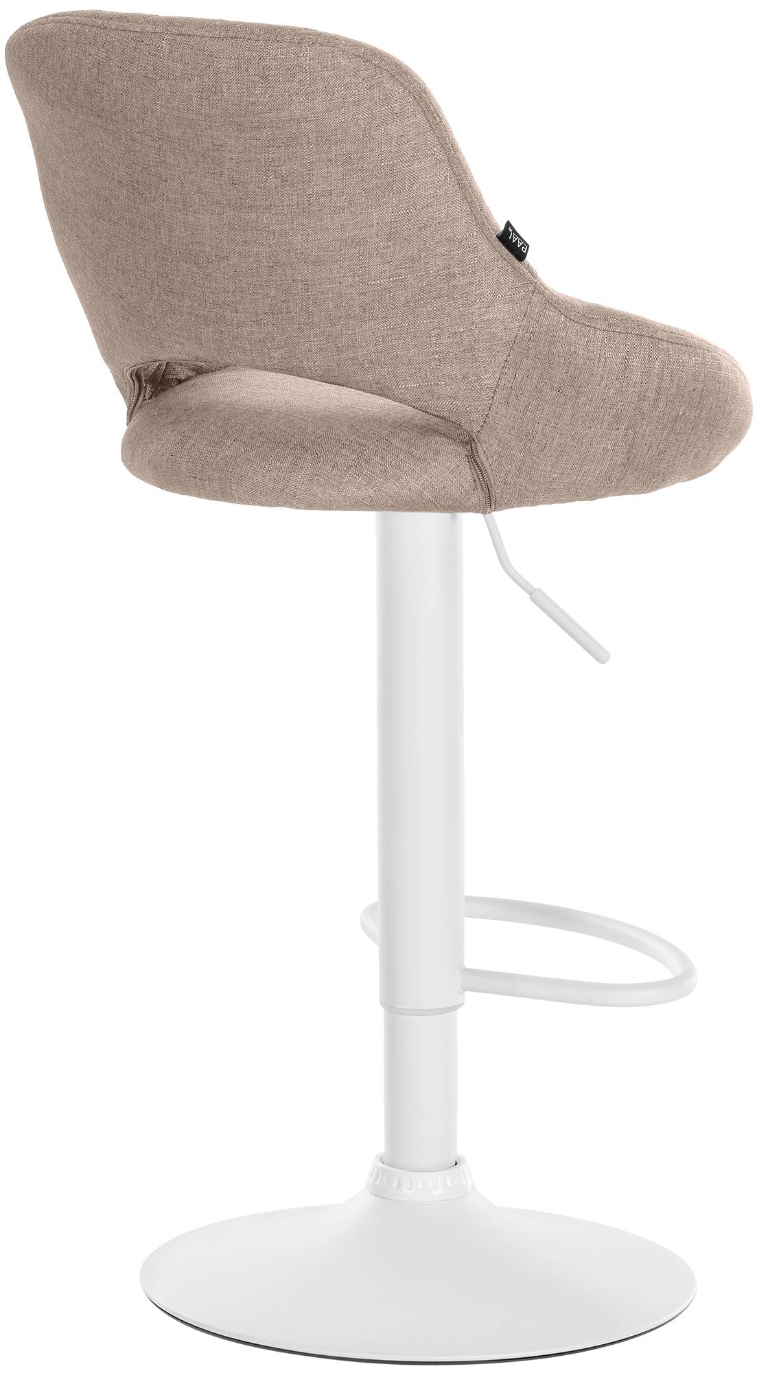 Barhocker Milet Stoff weiß