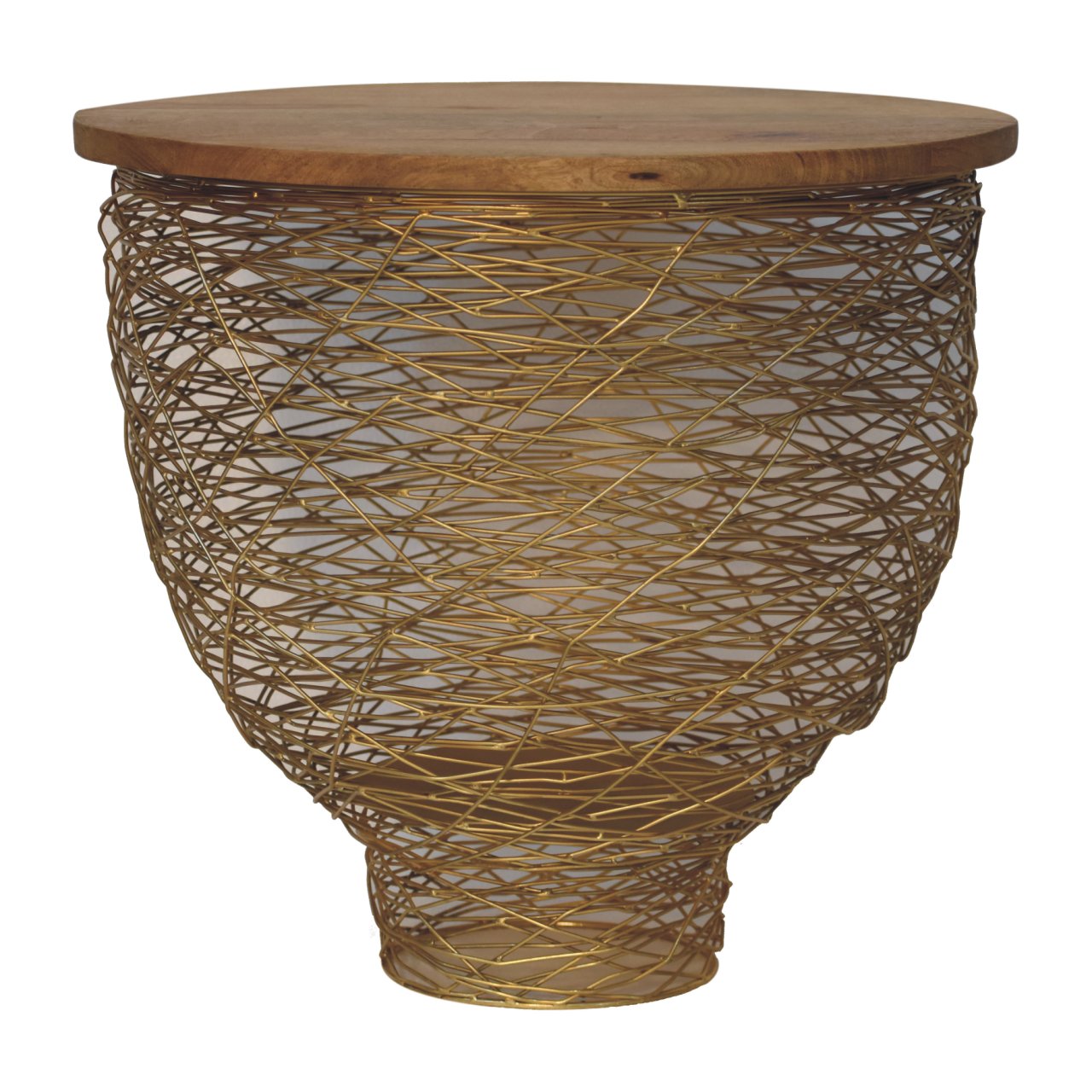 Beistelltisch aus Metallgitter